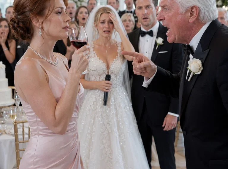Twenty-one years after my father k:ick:ed me out of the house, I ran into him at my nephew’s wedding. He looked at me with disdain and sneered, ‘If it weren’t out of pure pity, nobody here would have invited you.’ I calmly took a sip of my wine and just smiled. A moment later, the bride grabbed the microphone, saluted sharply in my direction, and announced to the crowd, ‘Everyone, please raise your glasses for a toast to Admiral..