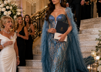 Before the gala, the wealthy hostess planned to humiliate her housekeeper in front of 300 guests and reminded her, “Don’t forget to come in formal attire,” certain she would show up wearing borrowed clothes and feeling ashamed. Instead, the young woman arrived in a breathtaking dress, carrying a secret invitation—and a family revelation no one was ready to hear.