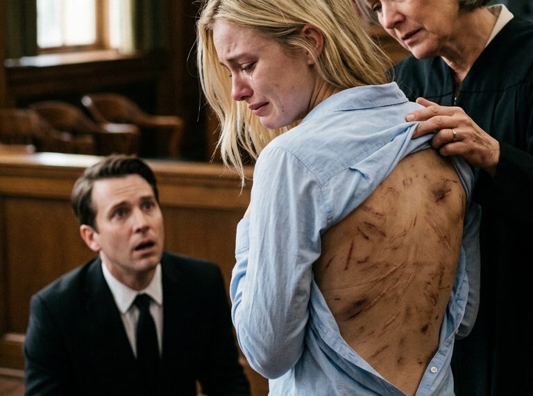 My Daughter Came Home for a Quiet Visit, But When I Saw the Marks Across Her Back, I Knew Something Was Wrong. “My Husband Is a Lawyer. No One Will Believe Me,” She Whispered. I Looked at Her and Said, “Then Let’s Go to Court—And See What Happens When He Hurts a Federal Judge’s Daughter.”
