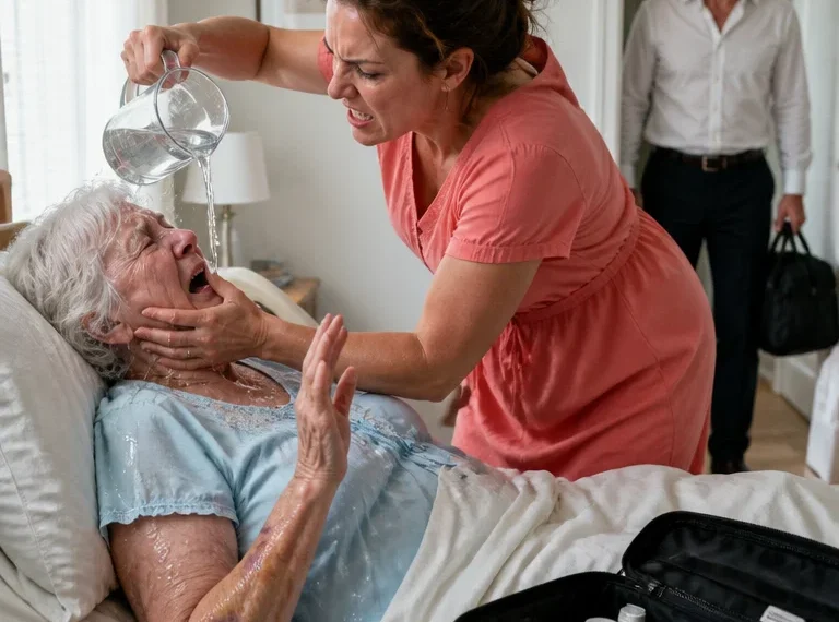I Came Home Early from Work and Found My Wife Pouring Ice-Cold Water on My Sick Mother While Shouting, “Even Your Suffering Is a Burden.” I Didn’t Argue. I Pulled Out My Phone and Recorded Everything.
