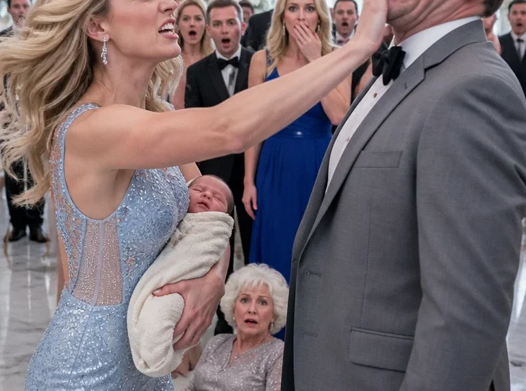 During my son’s christening, my husband ki:cke:d the chair out from under my mother… Meanwhile, my MIL shrieked: “You worthless hick, get out of here!” Seeing my mother sprawled on the floor, hurt and humiliated, I instantly cut off their funding and filed for divorce.