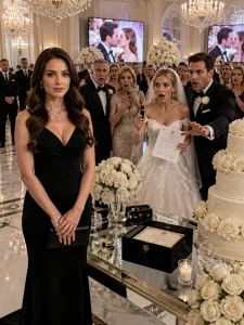 My parents forbade me from attending my sister’s wedding, saying, “If you show up, don’t ever call us your family again.” So I stayed away and sent a single black gift box. The instant it was opened, the celebration came to a halt.