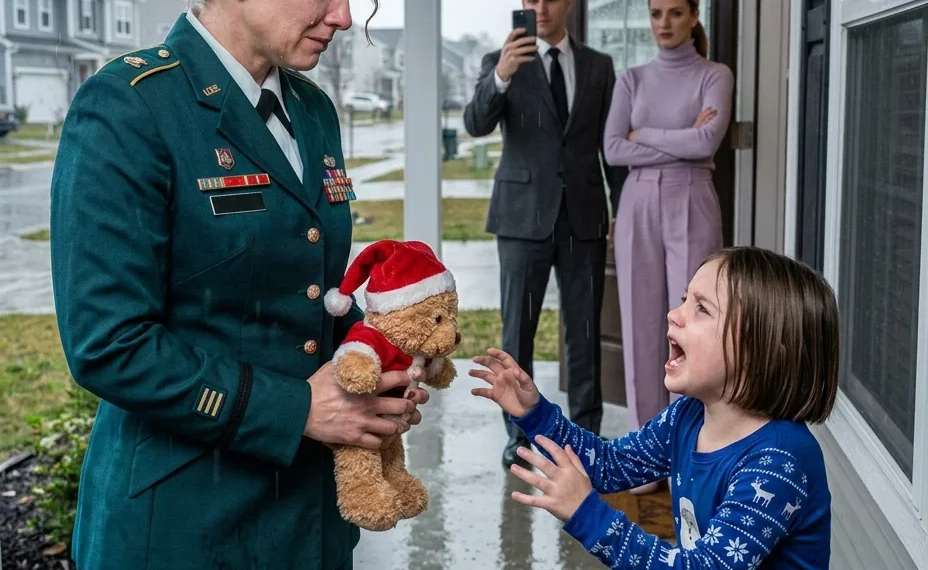 A four-year-old girl opened the door in tears and whispered, “Mom, please don’t come inside… she might scare me again.” Behind her, the child’s father and aunt had already prepared false evidence and legal documents to separate her from her mother.