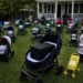 After Losing My Newborn Son, I Gave Everything I’d Bought Him to a Mother Begging with Her Baby – The Next Morning, My Lawn Was Covered with Dozens of Baby Strollers, Each Holding a Sealed Box