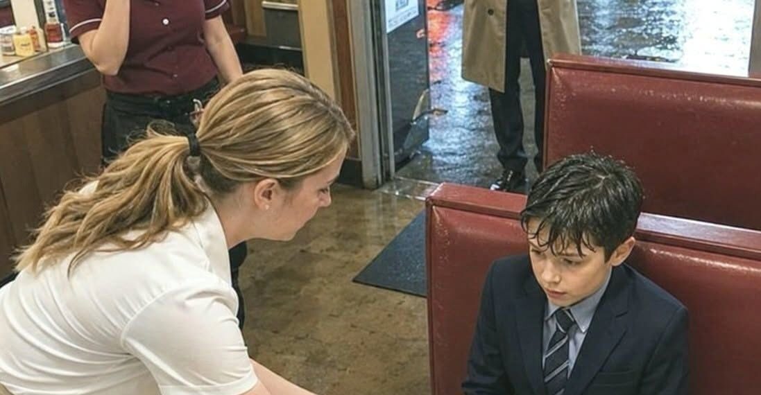 A soaked little boy walked into my struggling Chicago diner during a violent storm, shivering so badly he could barely hold the small paper bag in his hands.