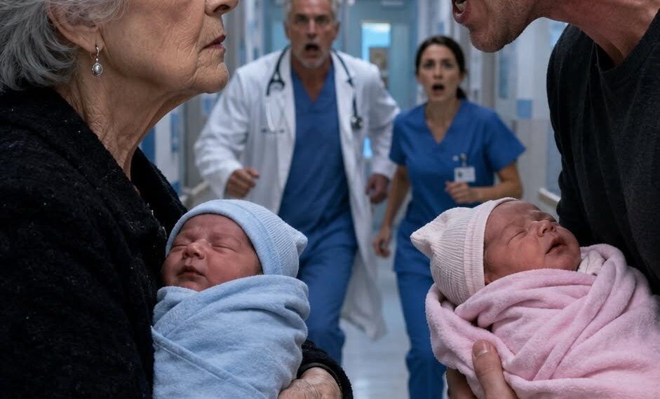 I was holding my newborn grandson when a terrified nurse shoved a crumpled note into my hand: