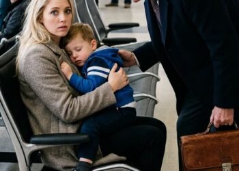 Landing early at midnight, I froze seeing my widowed daughter-in-law huddled at JFK with my grandson. “Beatrice banished us,” she wept. I rushed them to the estate, kicking the doors open just as my sister toasted her hostile takeover. “This is my house!” she shrieked. “Your house?” I scoffed. Then my attorney strode in, holding the ironclad trust documents that would instantly…