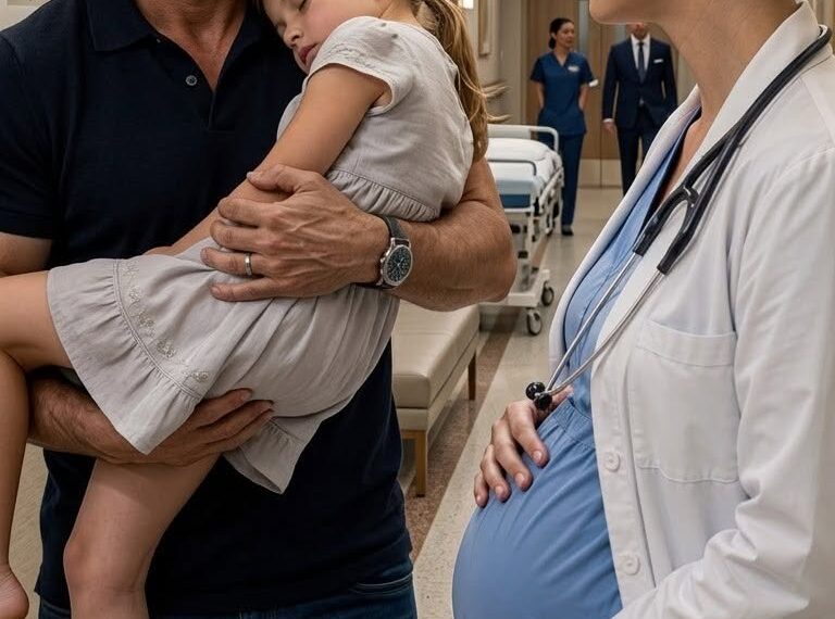 My ex rushed into my ER carrying his injured daughter, only to find me—the doctor he abandoned—seven months pregnant with his baby.