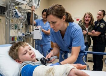 The rotting smell in Trauma Room 2 was unbearable, but when I finally cut off the 8-year-old boy’s filthy, neglected cast, what fell out onto the sterile floor made every seasoned ER nurse scream and step back in pure horror.