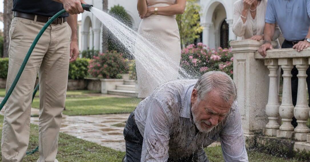 My Son Hosed Me Down in Front of the Neighbors While His Wife Recorded: “You Smell Like Garbage,” He Shouted… But He Forgot About the Paper I Had Signed for That House