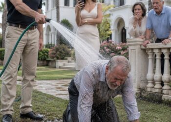 My Son Hosed Me Down in Front of the Neighbors While His Wife Recorded: “You Smell Like Garbage,” He Shouted… But He Forgot About the Paper I Had Signed for That House