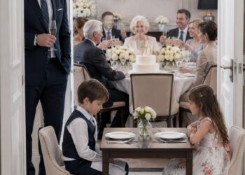 My Mother-in-Law Sent Her Grandchildren to the Back of the Room During a Family Dinner. Their Father Raised His Glass and Said, “In 20 Seconds, Everyone Will Know Why I’m Done Staying Silent.”