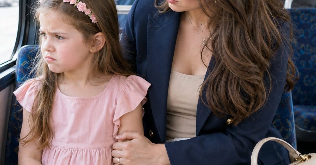 We were riding the bus home from my mother’s house when, as we reached our stop, my 7-year-old daughter pressed herself against the seat and whispered, “Mom, please don’t make me get off. He’s at home.” I didn’t argue. I asked the driver to keep going and pulled out my phone. Minutes later, I received a photo of my deed next to a contract I had never signed…