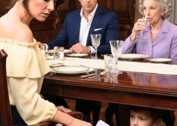 My mother-in-law urged me to drink her tea, but beneath the table, my son warned me with three words: “Mom, run.” I smiled, pretended I wasn’t feeling well, and walked out without saying a thing. Later, a lawyer examined some photos, an insurance policy, and a cup my son had hidden. What they revealed exposed a terrifying family secret years in the making.