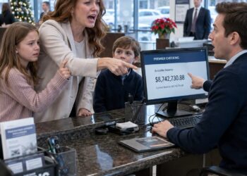 After our divorce, my husband threw me and our kids out on Christmas Eve without a single cent. Desperate and in tears, I took the old card