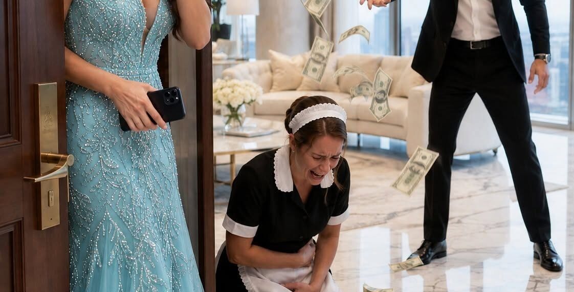 I arrived at my fiancé’s house unexpectedly and froze when I saw the young maid kneeling before him, sobbing. “Get rid of that baby,” he hissed. “It will destroy my career.”