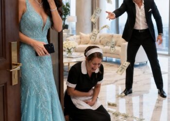 I arrived at my fiancé’s house unexpectedly and froze when I saw the young maid kneeling before him, sobbing. “Get rid of that baby,” he hissed. “It will destroy my career.”