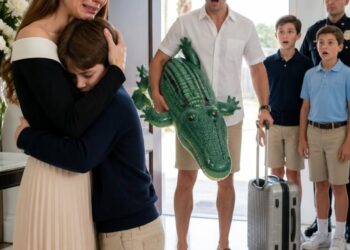 When my husband returned from the beach with his two children, suitcases, and souvenirs, he angrily asked me, “Why are there police here?” I didn’t raise my voice.