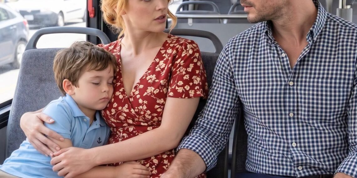 For nearly 3 hours, a stranger kept running his hand over my thigh on the bus while I sat beside my son on the way to see my seriously ill father-in-law. I was furious and confused—until, just before we got off, he slipped a handkerchief into my hand and whispered, “Pretend you’re dizzy… and whatever you do, don’t sign anything.”