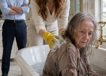 My Millionaire Husband Brought a Homeless Elderly Woman Home and Ordered Me, “Bathe Her Yourself. I Don’t Want the Staff to Do It.