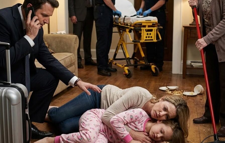 I came home from a three-day business trip and found my wife and six-year-old daughter barely breathing on the kitchen floor. My mother stood over them with a mop and said, “Your wife is just lazy.”