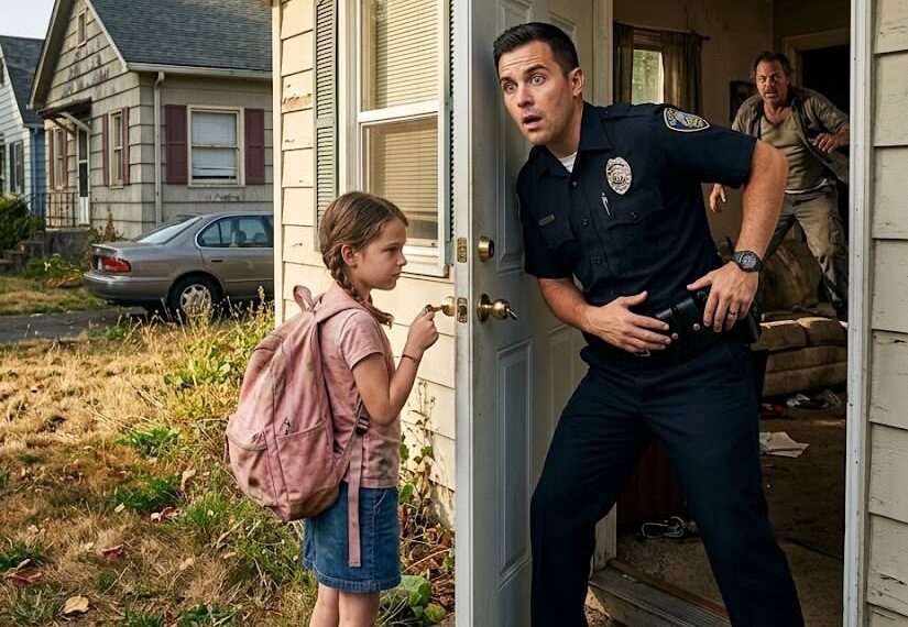 Little Girl Asked an Officer to Follow Her Home, Revealing a Hidden Truth That Changed Her Family Forever