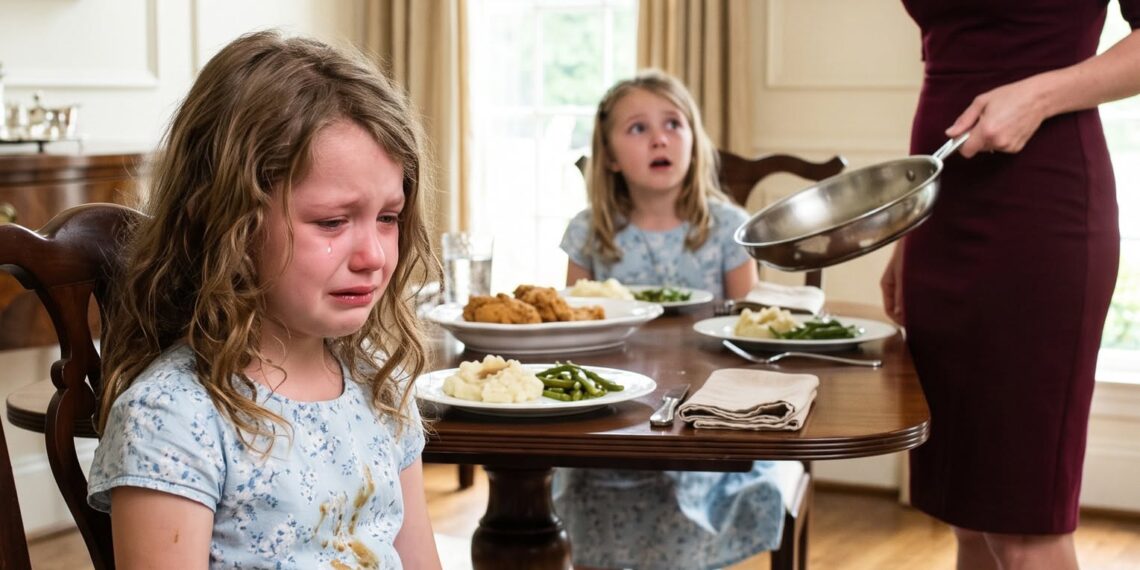 My four-year-old daughter and my niece accidentally wore almost identical dresses to Sunday dinner, and both girls were delighted. My older sister wasn’t. She demanded that I change my daughter, then lost her temper at the table and hur:led a skiIIet of fri:ed chicken toward her.