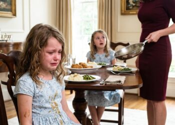 My four-year-old daughter and my niece accidentally wore almost identical dresses to Sunday dinner, and both girls were delighted. My older sister wasn’t. She demanded that I change my daughter, then lost her temper at the table and hur:led a skiIIet of fri:ed chicken toward her. 