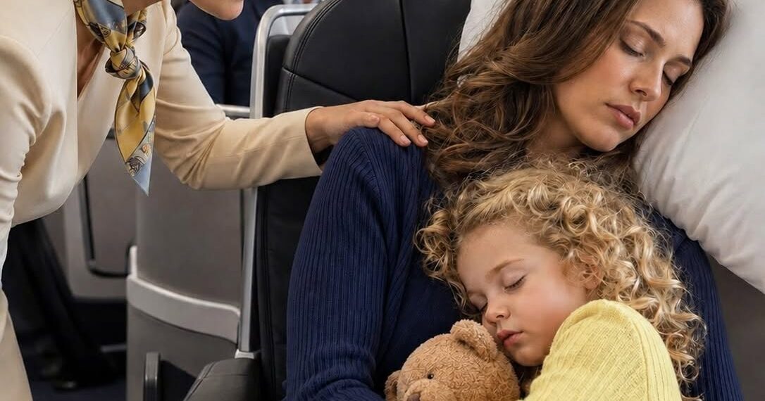A Single Mom Was Sleeping in Seat 8A—Until the Captain Asked Over the Intercom, “Is There a Fighter Pilot on Board?” T005