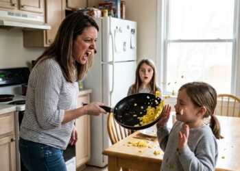 During Breakfast, My Innocent 4-Year-Old Daughter Accidentally Sat At My Niece’s Table And Started Eating. My Sister Saw Her And Th3w A Hot Pan Straight Into Her Face, Leaving Her Unconscious. When I Heard The Loud Crash, I Rushed Downstairs To Confront Her, Saying, “What Kind Of Monster—”