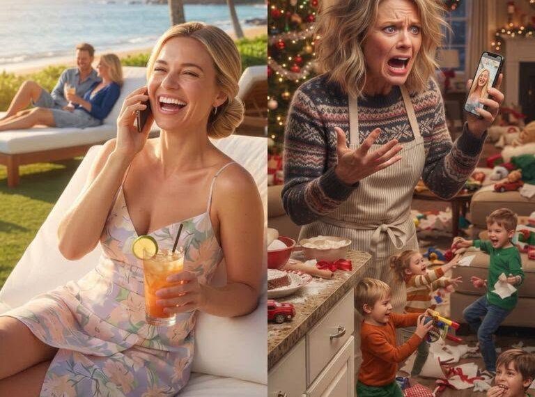 After overhearing my parents plot to dump five unruly kids on me for free Christmas childcare, I quietly boarded a first-class flight to Maui.