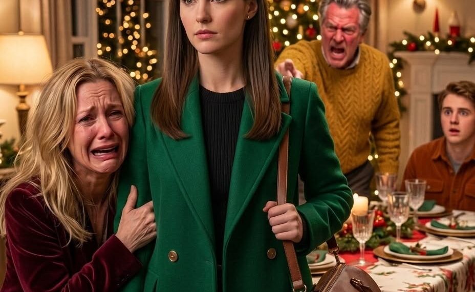 At Christmas Eve dinner, my parents told me to move out and start being independent while my brother laughed in my face. I quietly reached for my bag to leave—until my mom panicked