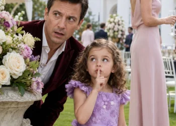 The maid’s little daughter took the billionaire’s hand during his engagement party, in front of 30 guests, and whispered, “Don’t move. Come with me.” His fiancée tried to stop her, but the little girl led him to a locked door where her mother was crying