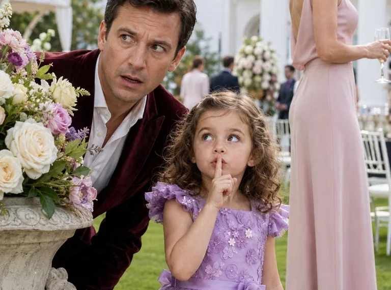 The maid’s little daughter took the billionaire’s hand during his engagement party, in front of 30 guests, and whispered, “Don’t move. Come with me.” His fiancée tried to stop her, but the little girl led him to a locked door where her mother was crying