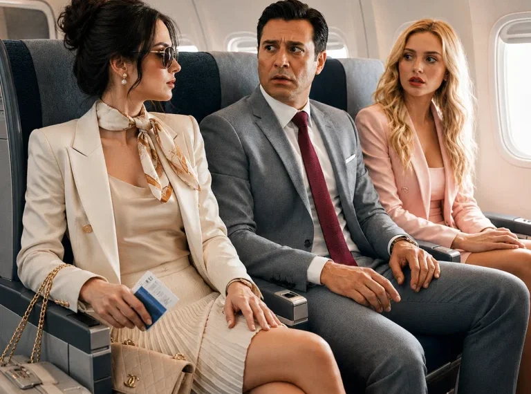 My husband reserved seats 7A and 7B to escape with another woman, but he forgot that after 12 years I knew every one of his lies. When he asked tremblingly: “What are you doing here?”, I picked up my 7C ticket and replied: “Traveling”. What he didn’t know was that a lawyer was already reviewing a transfer that could sink him.