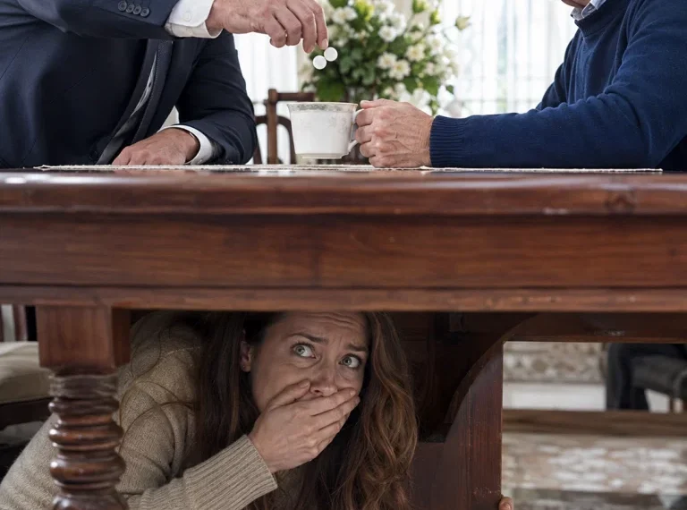 My Father Hid Me Under the Kitchen Table and Whispered, “Don’t Make a Sound.” Minutes Later, I Heard My Husband Demand the House and Admit That Our 12-Year Marriage Had Been Part of His Plan. I Didn’t Come Out or Scream. I Turned On My Phone’s Voice Recorder, Never Imagining the Secret That Was Still Waiting to Be Uncovered.