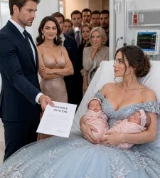 My husband and his mistress offered me $150,000 for my newborn twins. “Sign the papers and disappear from our lives,” they said. His entire family watched, convinced I’d finally given up. I signed without saying a word and left with my babies that very night—but no one knew I’d spent the previous six months preparing for that single signature.