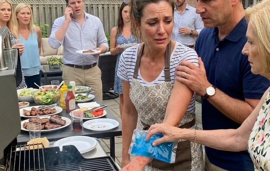 He Grabbed Her Hand and Pressed It on the Grill “To Teach Her a Lesson”—She Made Sure He Never Touched Her Again