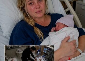 “I lost one of my twin babies during labor—when the nurse placed my surviving son in my arms, she leaned in and whispered, “”Watch the video I just sent you before you trust your husband.””