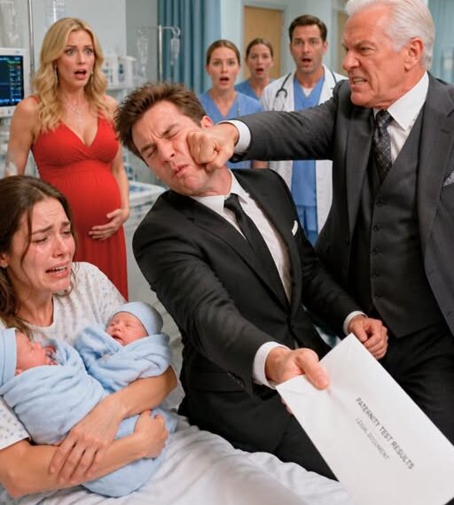 Sitting by my premature twins’ incubators, my husband dropped a folder of divorce papers onto my lap. His pregnant mistress stood behind him, smirking while wearing my custom maternity coat. “I emptied the joint accounts,” he whispered coldly.