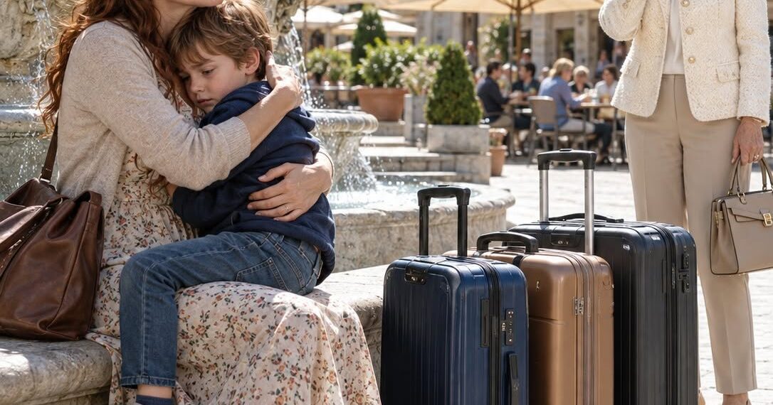 I saw my daughter sitting in a plaza with my five-year-old grandson and three suitcases at her feet. When I asked what had happened, she whispered, “My mother-in-law fired me from your company, and my husband told me to leave the house.” I didn’t yell; I loaded her things into the car and called my lawyer. Then I discovered who had signed her termination.