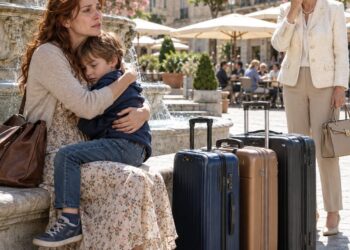 I saw my daughter sitting in a plaza with my five-year-old grandson and three suitcases at her feet. When I asked what had happened, she whispered, “My mother-in-law fired me from your company, and my husband told me to leave the house.” I didn’t yell; I loaded her things into the car and called my lawyer. Then I discovered who had signed her termination.