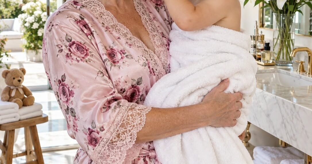 My five-year-old grandson touched my nose with his wet little finger while I was bathing him and whispered, “Daddy says when you die, all your money will be ours.” I froze.