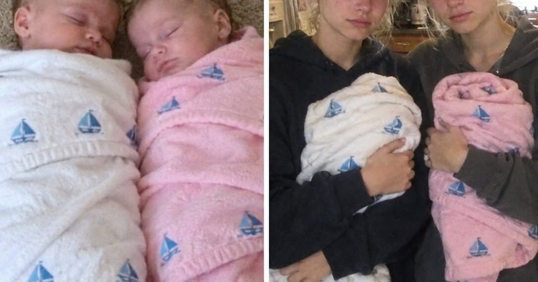 I adopted twin baby girls after finding them abandoned in a beach changing room, wrapped in towels. On their 18th birthday, they handed me those same towels and whispered, “Dad… it’s time you knew the truth.”