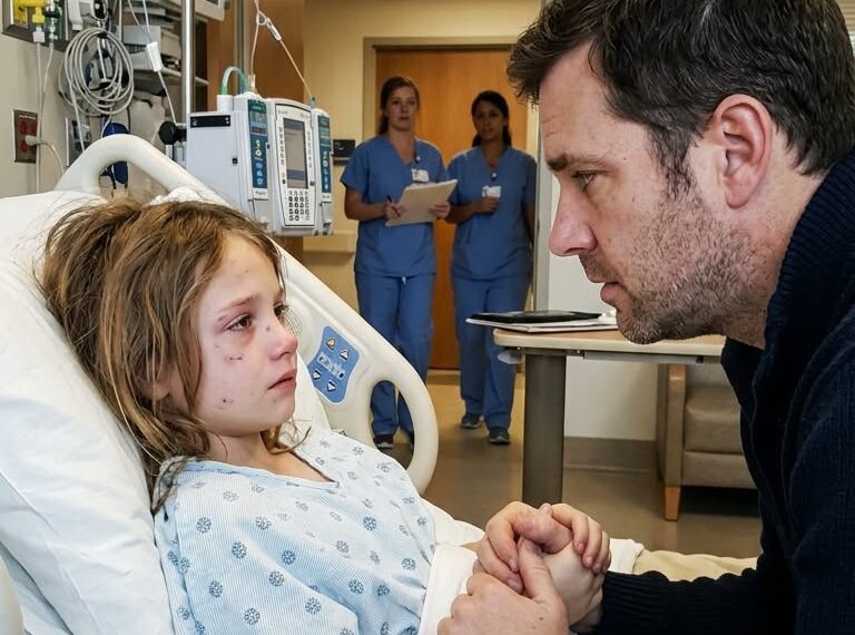 My eight-year-old daughter was nearly b/e/a/ten to de@:th in her grandfather’s driveway while three grown men laughed and he:ld her down.