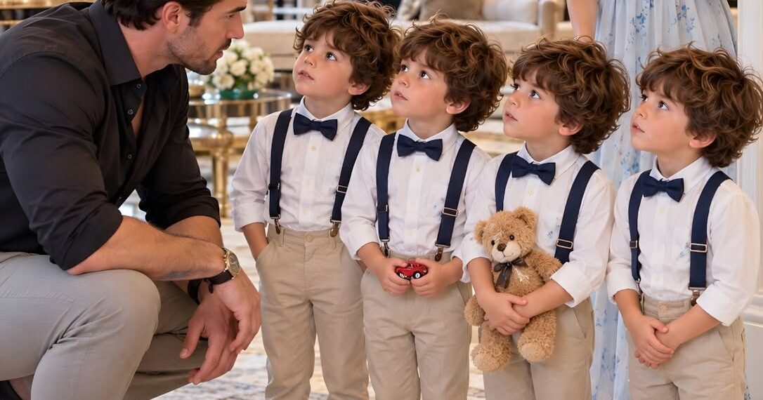 Just hours before proposing to another woman, I walked into a restroom and came face-to-face with four six-year-old boys who all had my exact face. Their mother was the woman who had vanished from my life six years earlier.